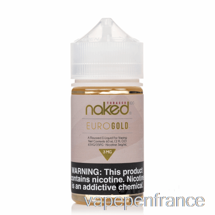 Euro Gold - Tabac Nu 100 - Stylo Vape 60 Ml 0 Mg